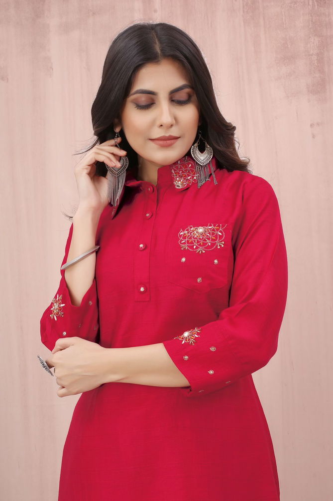 225 Super Single By Seamore Chinnon Silk Cord Set Kurti With Bottom Wholesale Market In Surat